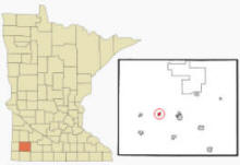 Location of Hadley, Minnesota