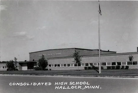 Consolidated High School, Hallock Minnesota, 1950's?