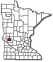 Location of Hancock Minnesota