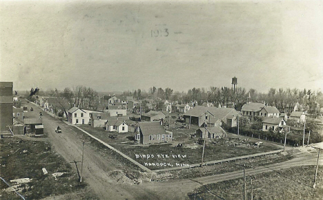 Birds eye view, Hancock Minnesota, 1913