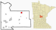 Location of Harding, Minnesota