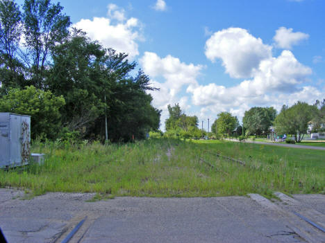 Now unused railroad tracks, Hartland Minnesota, 2010