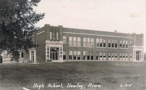High School, Hawley Minnesota, 1940's?