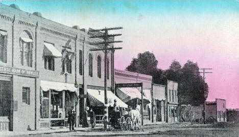 Sixth Street South, Hawley Minnesota, 1900's