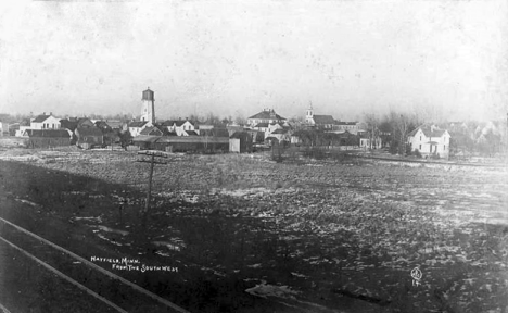 Hayfield Minnesota from the southwest, 1910's?
