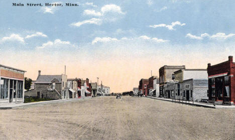 Main Street, Hector Minnesota, 1920's