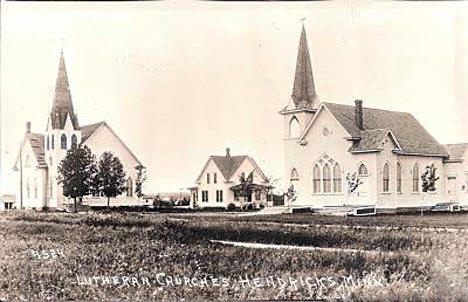 Lutheran Churches, Hendricks Minnesota, 1910's?