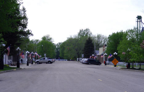 Street scene, Downtown Hendrum Minnesota, 2008