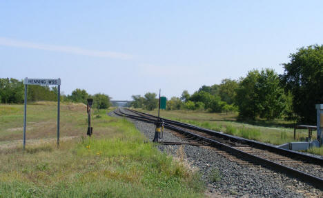 Railroad tracks, Henning Minnesota, 2008