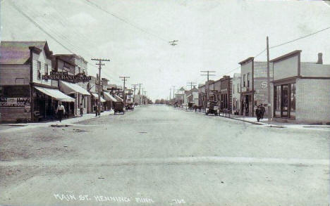 Main Street, Henning Minnesota, 1910's