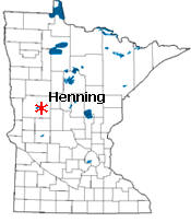 Location of Henning Minnesota
