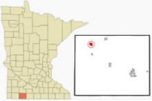 Location of Heron Lake, Minnesota