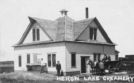 Creamery, Heron Lake Minnesota, 1909