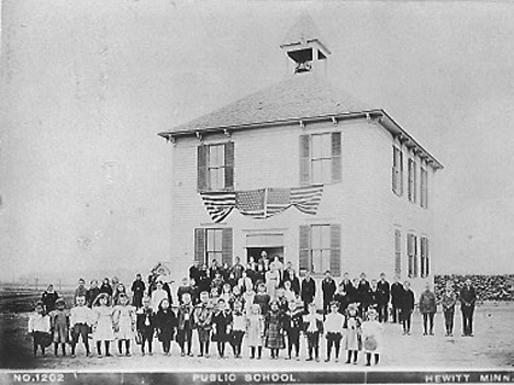 Public School, Hewitt Minnesota, 1908