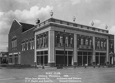 Elks' Club, Hibbing Minnesota, 1920