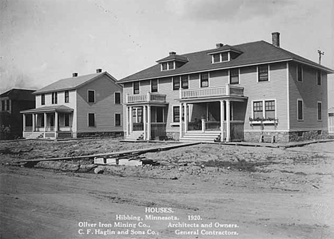 Houses built by Oliver Iron Mining Company, Hibbing Minnesota, 1920
