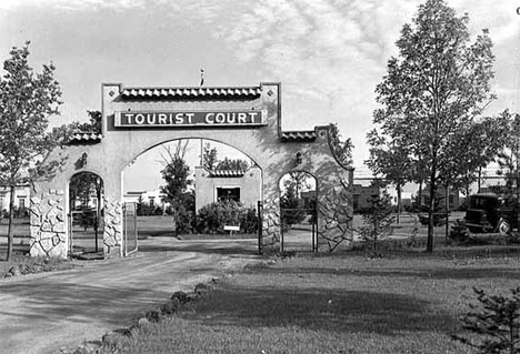 Entrance to Tourist Court, Hibbing Minnesota, 1937