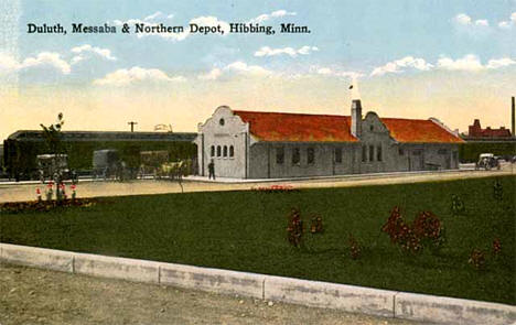 Duluth, Messaba and Northern Depot, Hibbing Minnesota, 1910