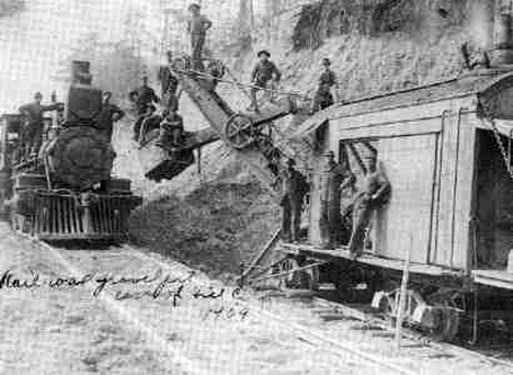 Hauling Gravel for the Hill City Railroad, 1909