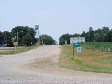 Population sign, Hills Minnesota, 2012