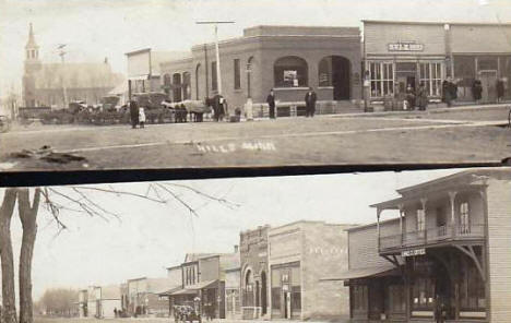 Street scenes, Hills Minnesota, 1911