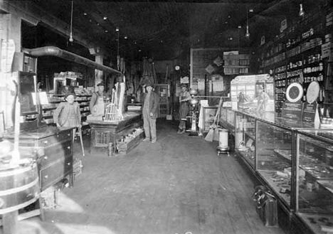 Hardware store, Hinckley Minnesota, 1916