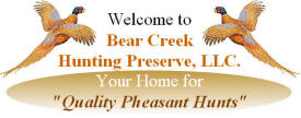 Bear Creek Hunting Preserve, Hinckley Minnesota
