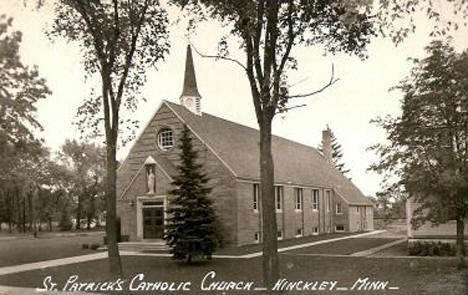 St. Patrick's Catholic Church, Hinckley Minnesota, 1950's?