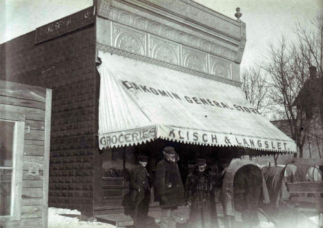 Klisch & Langset Store in Holdingford Minnesota, early 1900's