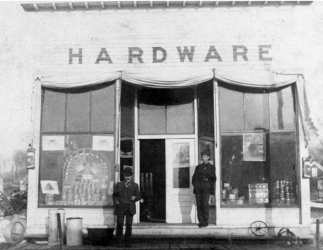 Winkler Brothers Hardware Store, Holdingford Minnesota, 1909