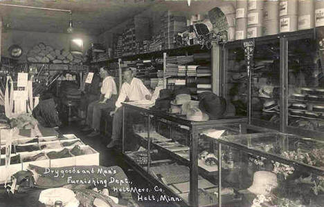 Interior, Holt Mercantile Store, Holt Minnesota, 1910's