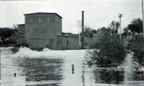 Ames Brothers Mill and Crow River Dam, Hutchinson Minnesota, 1910's
