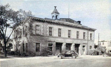 City Hall and Fire Department, Hutchinson Minnesota, 1940's
