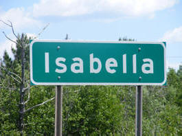 Isabella Minnesota highway sign