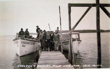 Carlson's Resort on Lake Mille Lacs, Isle Minnesota, 1943
