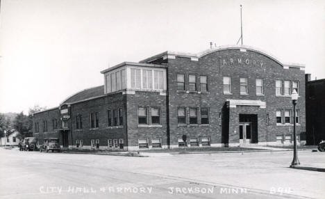 City Hall and Armory, Jackson Minnesota, 1940's