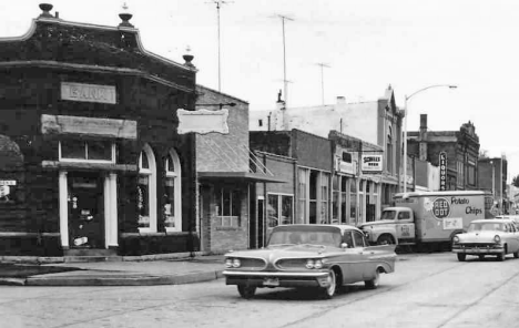 Street scene, Janesville Minnesota, 1963