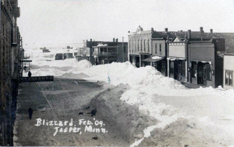 Blizzard, Jasper Minnesota, February 1909