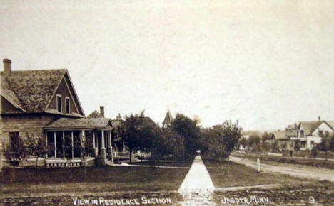 View in Residence section, Jasper Minnesota, 1910's
