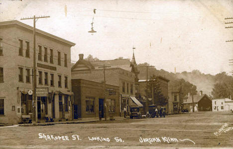 Shakopee Street looking south, Jordan Minnesota, 1920's