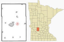 Location of Kandiyohi, Minnesota