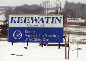 Keewatin Minnesota sign
