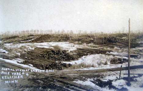 Larson Bothers Pole Yard, Kelliher Minnesota, 1917