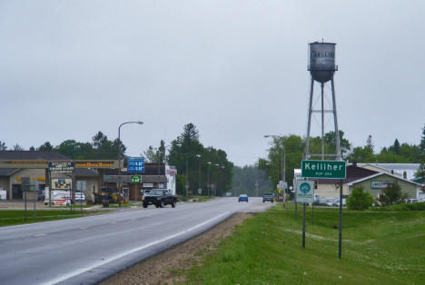 Entering Kelliher Minnesota on State Highway 92 from the south, 2009