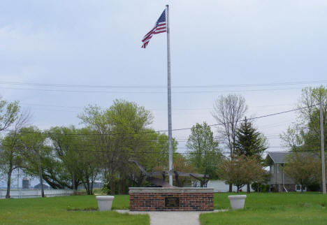 Memorial to local pioneers, Kennedy Minnesota, 2008