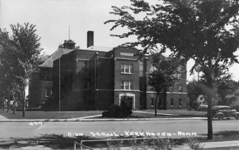 High School, Kerkoven Minnesota, 1940's