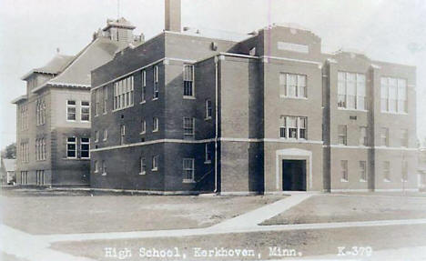 High School, Kerkhoven Minnesota, 1920's