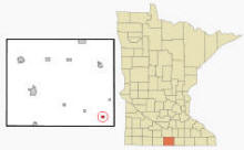 Location of Kiester, Minnesota