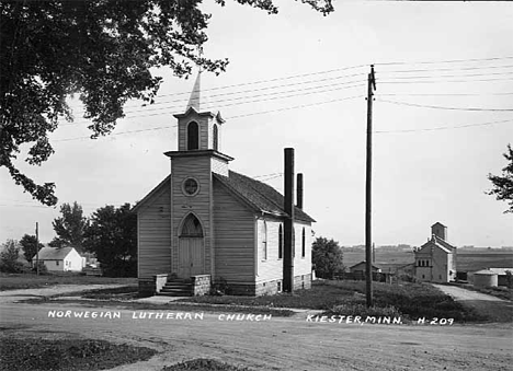 Norwegian Lutheran Church, Kiester Minnesota, 1952