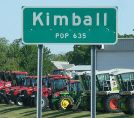 Kimball Minnesota population sign